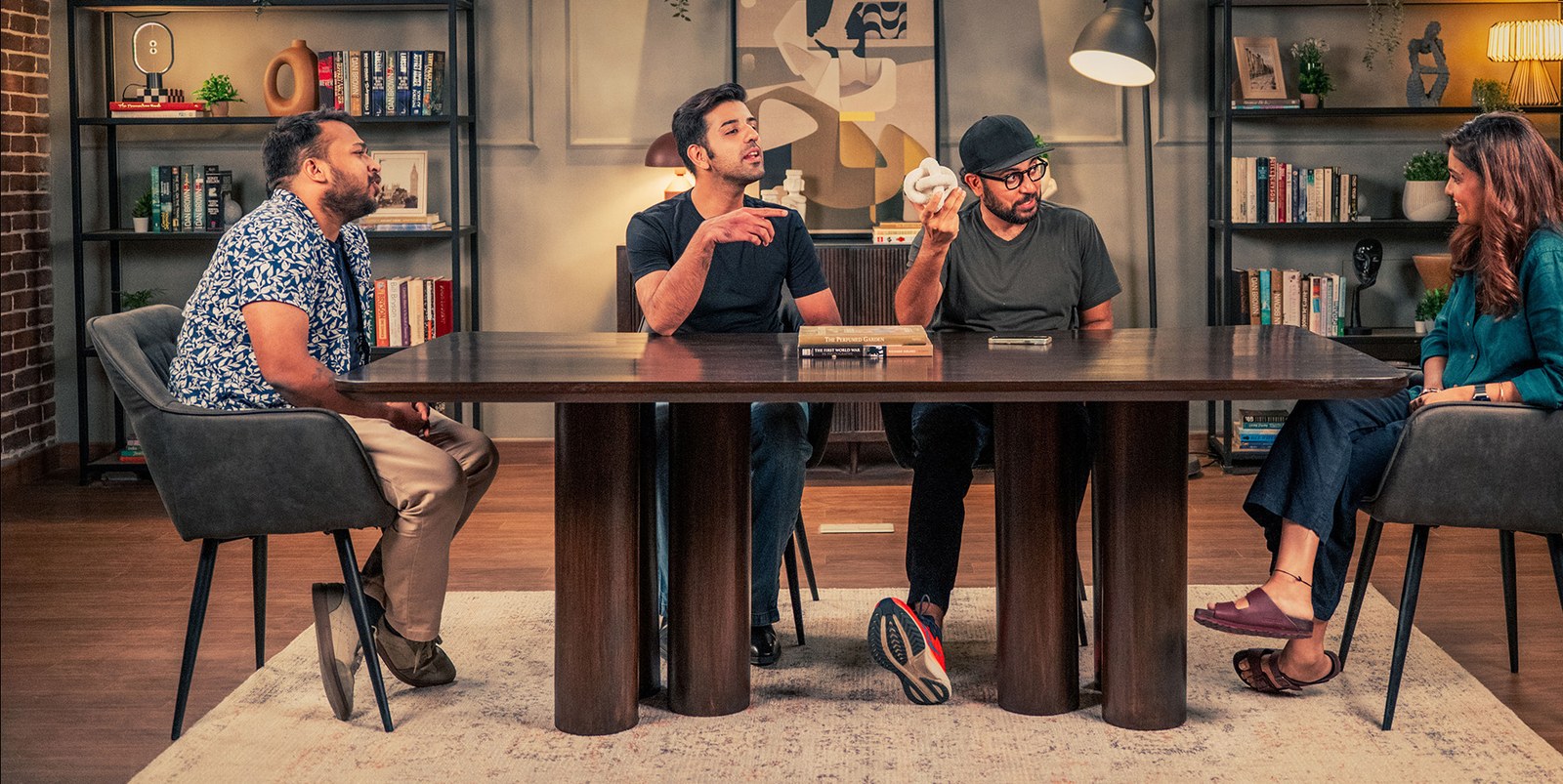 Four-person table setup at The Loft